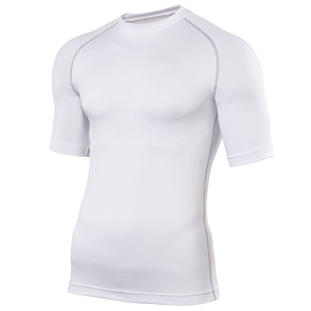 Rhino Mens Sports Base Layer Short Sleeve T-Shirt / White